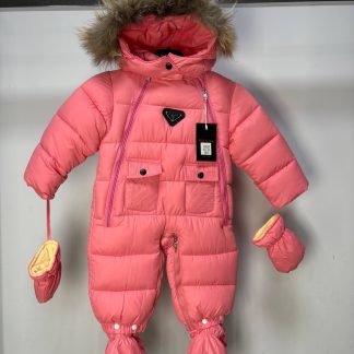 Комбинезон розовый зима