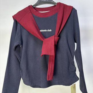 Лонгслив синий 90-130