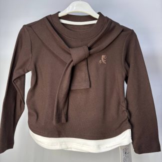 Лонгслив коричн.90-130