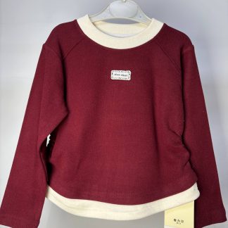 Лонгслив бордо min90-130