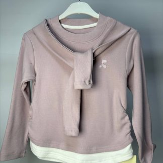 Лонгслив роз.шарф90-130