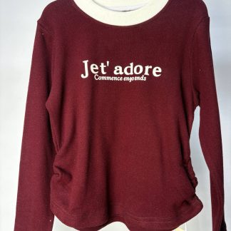 Лонгслив бордо.Jet90-130